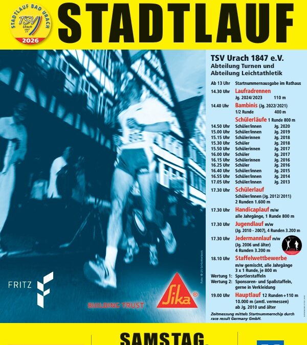 28. Bad Uracher Stadtlauf